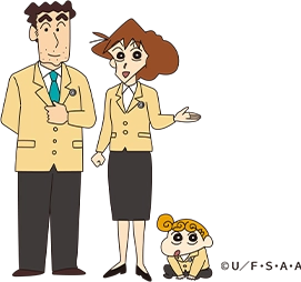 Century 21�̃��j�t�H�[���𒅂��A�쌴��Ƃ̃L�����N�^�[�C���X�g�B